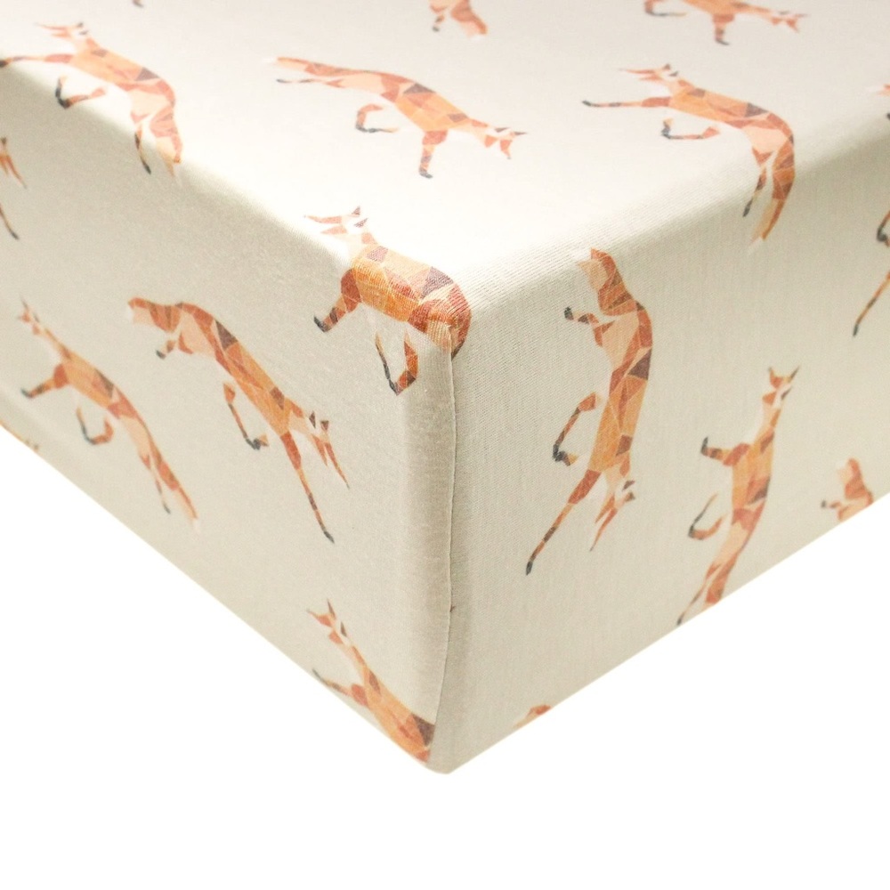 Copper Pearl Swift Fox crib sheet SET OF TWO
